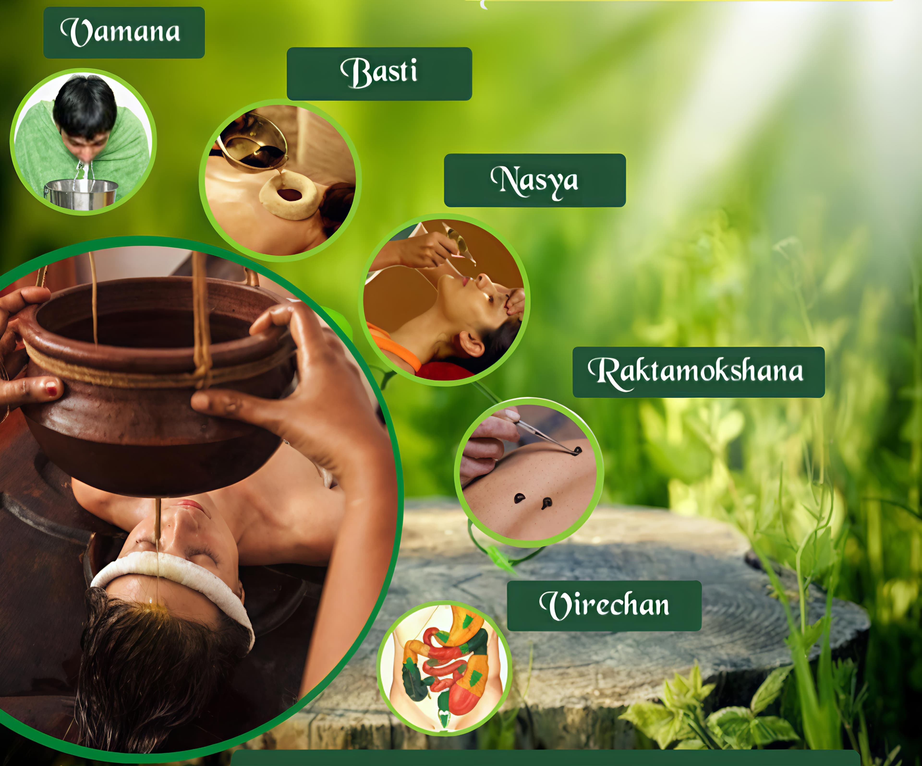 Panchakarma treatment setup