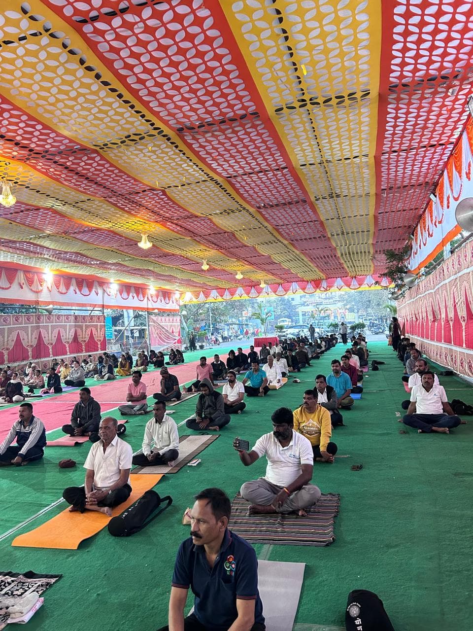 Yoga session